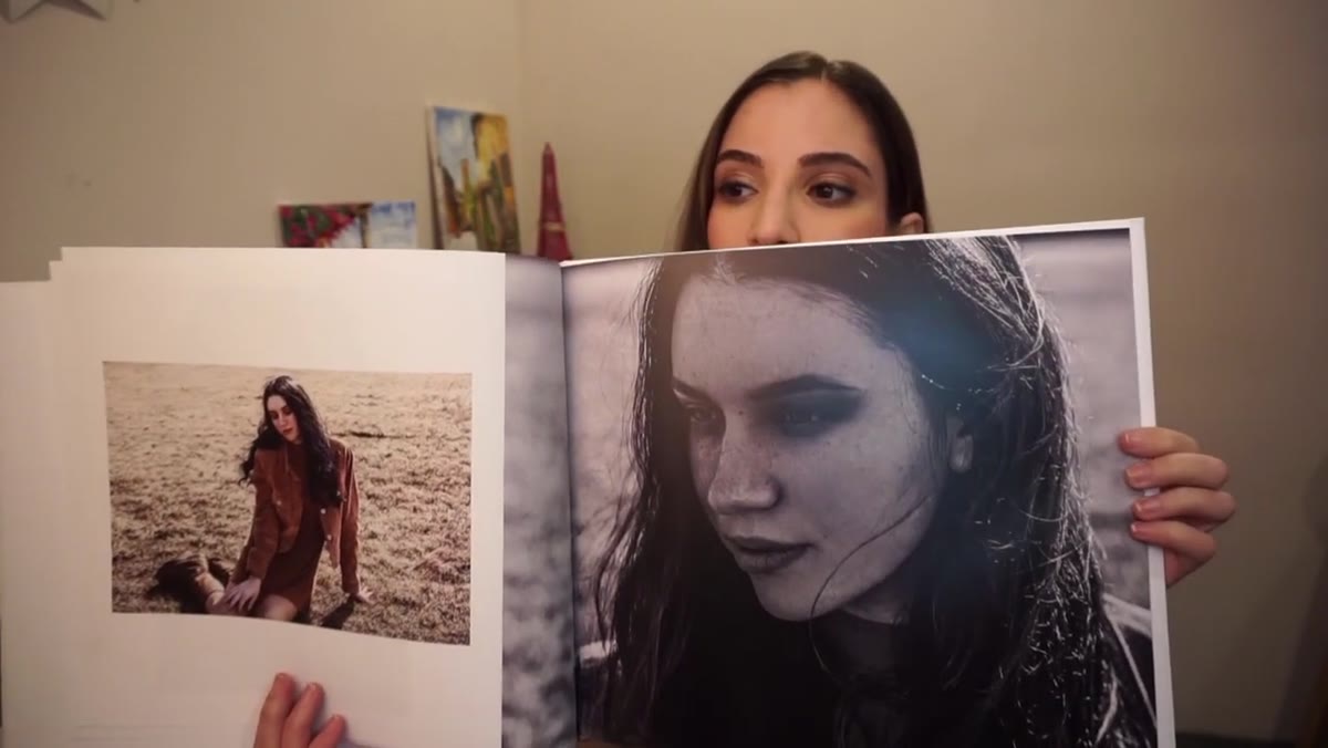 Multi-image spread shown with close-up and wider shot of same subject