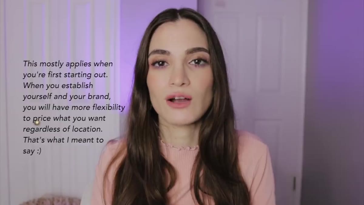 Jessica explaining how to research competitor pricing in your area