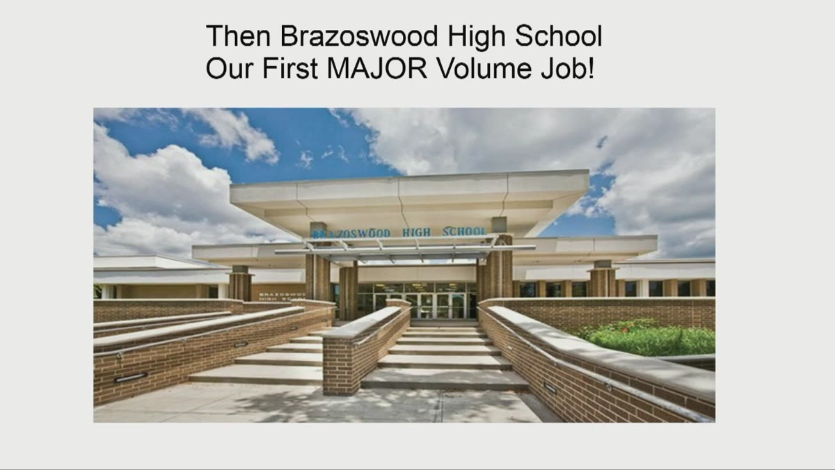 Presenter discussing Bradwood High School as flagship account