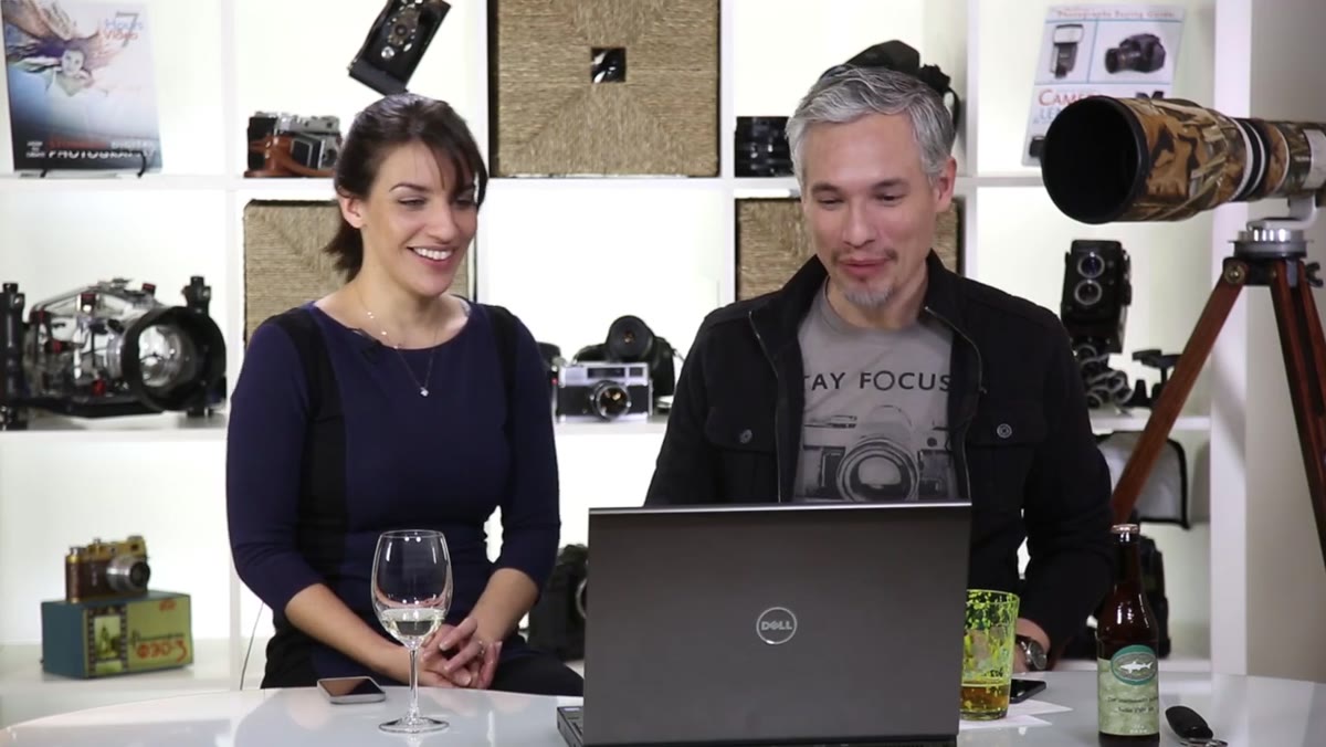 Tony reacting to loud music blasting from a photographer&rsquo;s website