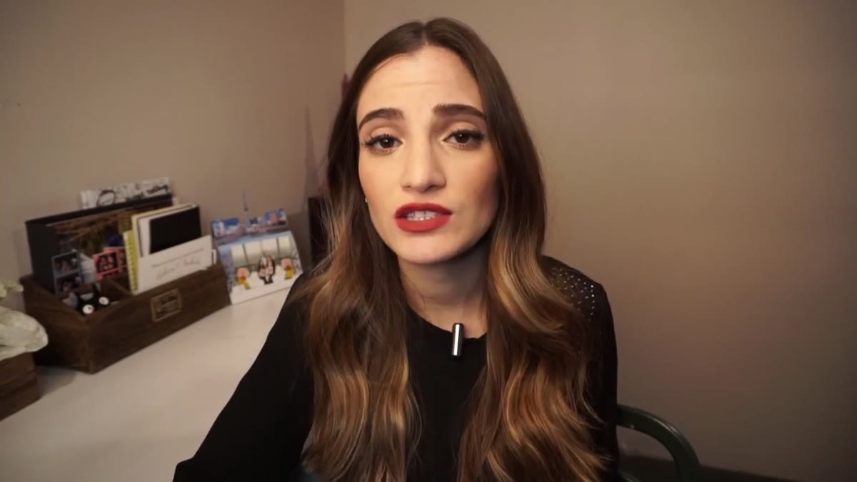Jessica speaking directly to camera about reputation and business name