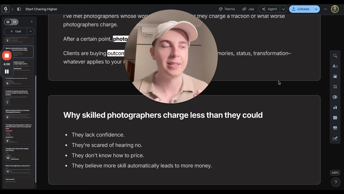 Hugo speaking to camera about fear of hearing &ldquo;no&rdquo;