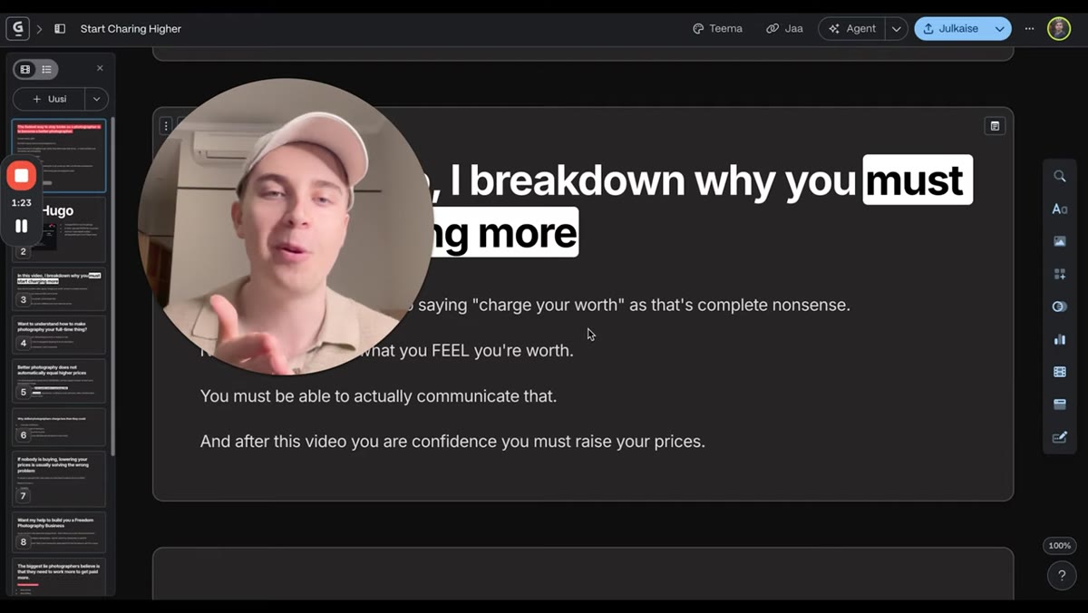Hugo explaining why &ldquo;charge your worth&rdquo; is incomplete advice